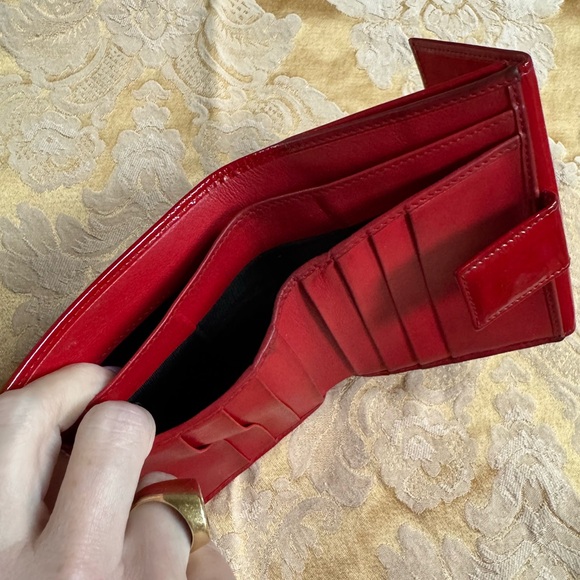 Authentic Gucci wallet Red Patent Leather 90s Vintage - Picture 7 of 13